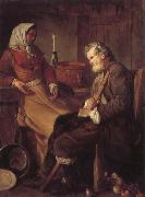Jean-Baptiste marie pierre Old Man in a Kitchen oil painting on canvas